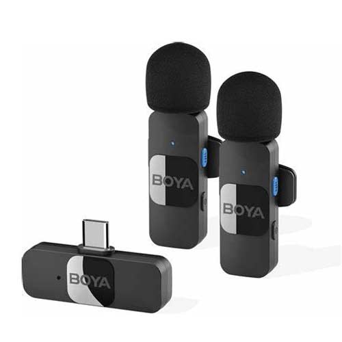 نقد و بررسی میکروفون بی سیم یقه ای دو کاربر بویا BOYA BY-V20 USB-C