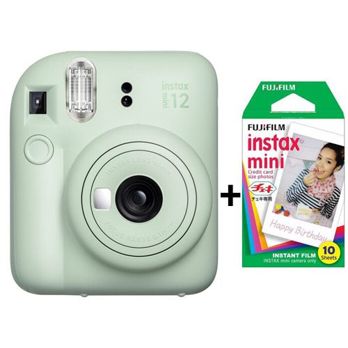 نقد و بررسی دوربین عکاسی چاپ سریع اینستکس مینی 12 فوجی فیلم Fujifilm Instax Mini 12 Green + Film10