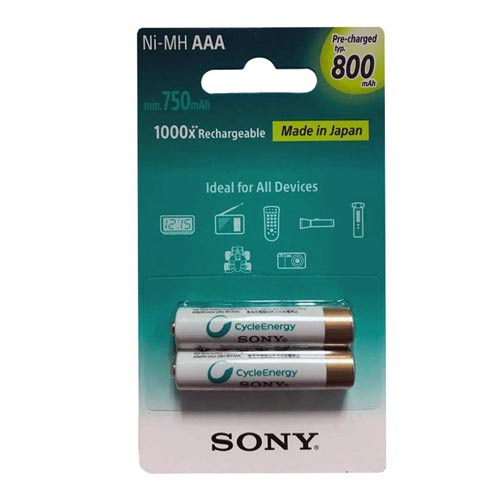 نقد و بررسی باتری نیم قلمی قابل شارژ سونی Sony Ni-MH AAA 800mah Battery