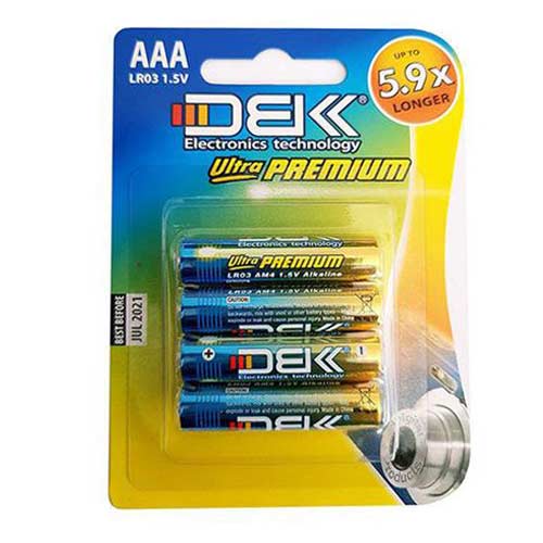 نقد و بررسی باتری نیم قلمی دی بی کی مدل DBK LR03 Ultra Premium بسته 4 عددی