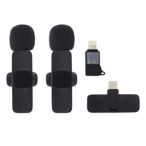 نقد و بررسی میکروفن بی سیم یقه ای دو کاربر K8 Lightning Dual Wireless Microphone