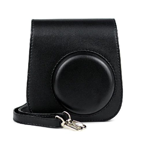 نقد و بررسی کیف چرمی دوربین فوجی فیلم مناسب Instax Mini 11 Black Leather Case