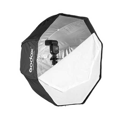 نقد و بررسی اکتا باکس چتری مخصوص اسپیدلایت سایز 120 | Godox Octabox For Speedlight 120cm