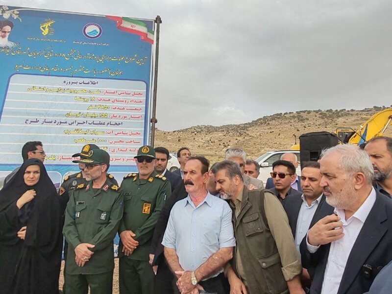 عملیات اجرایی آبرسانی مجتمع ۱۸ روستایی گراویان گیلان‌غرب آغاز شد