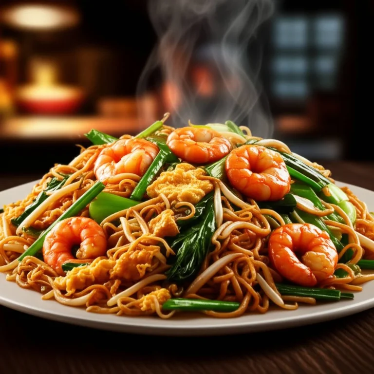 نودل سرخ شده با سبزیجات Char Kway Teow | طرز تهیه