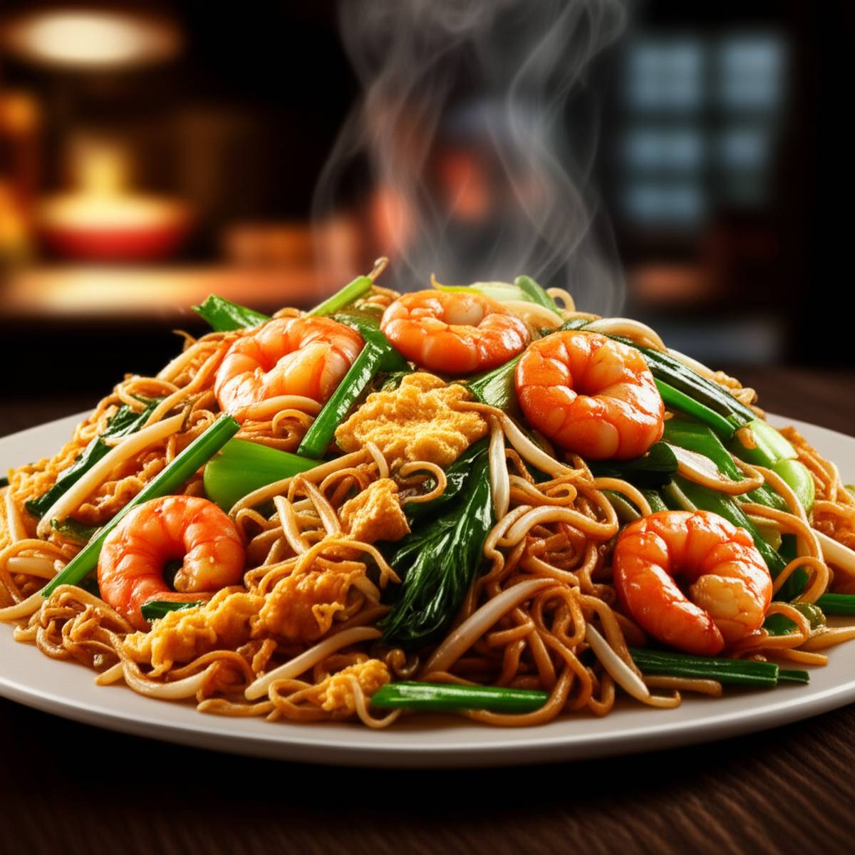 نودل سرخ شده با سبزیجات Char Kway Teow | طرز تهیه