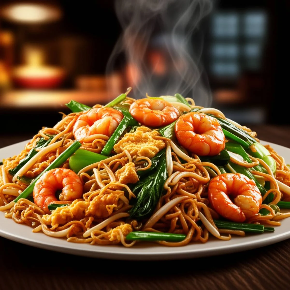 نودل سرخ شده با سبزیجات Char Kway Teow | طرز تهیه