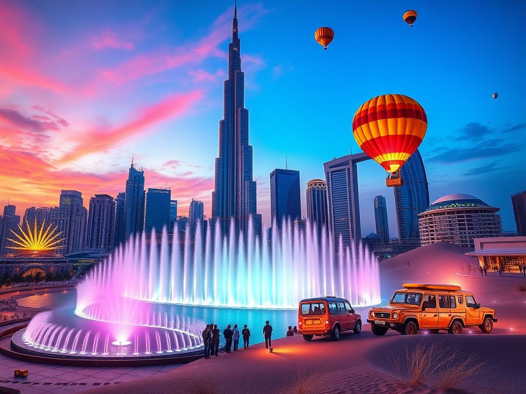 معرفی تفریحات دبی 2026 | از تفریحات آبی دبی تا سافاری دبی و شهربازی‌های دبی