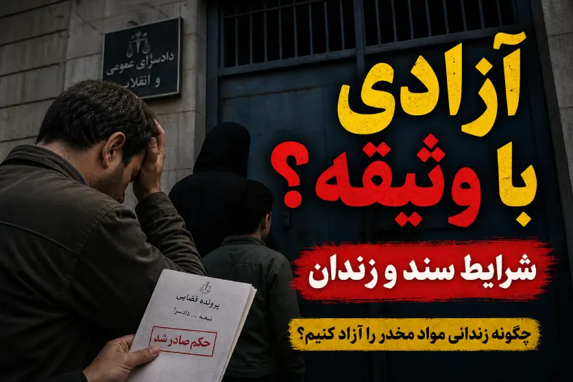 دادسرا | لایحه شرایط آزادی با وثیقه برای زندانیان مواد مخدر (مراحل + میزان سند)
